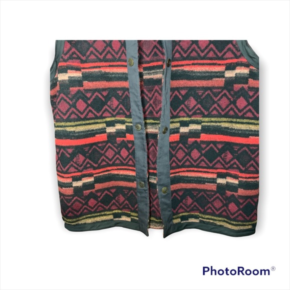 Outback Trading Company Wool Blend Aztec Western Rodeo Style Vest - Picture 4 of 7